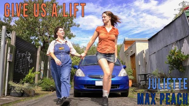 [GirlsOutWest] Juliette And Max Peach Give Us A Lift (23.06.17)